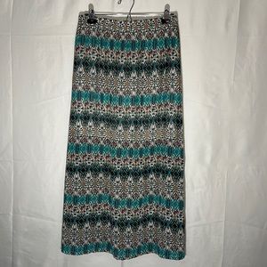Auguka Print Maxi Skirt Size Large